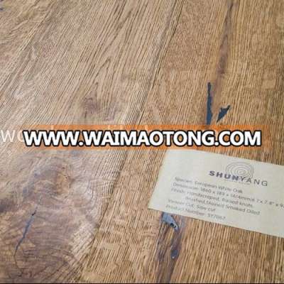 Hot sale smoked engineered wood wpc decking flooring