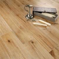 Deep white brushed wide plank European Oak engineered wood floor