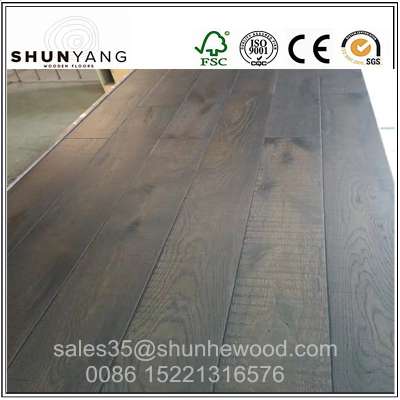 Antique Style Fumed&Smoked European French White Oak Flooring Manufacture