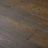 Wide plank Coffee color prefinished Oak engineered wood floor